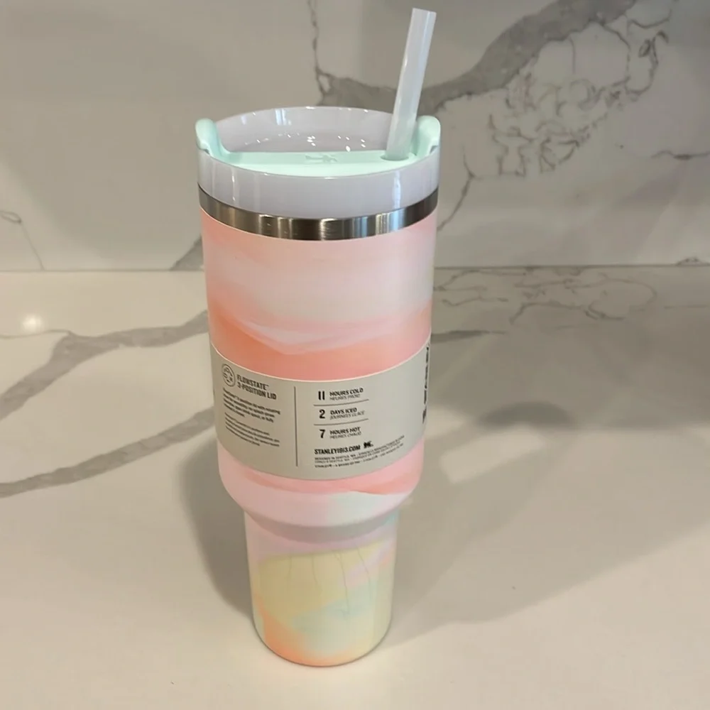 Stanley - WARM SERENE BRUSHSTROKES aka ‘Taylor Swift Stanley’ 40oz Tumbler - NWT